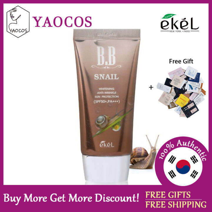 [EKEL] Snail B.B Cream SPF50+ PA+++ 50ml Lazada