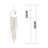 Nordic Star Moon Sun Dream Catcher Macrame Home Wall Boho Decor Girls Kid Nursery Garden Decoration Wind Chimes With Light Gifts