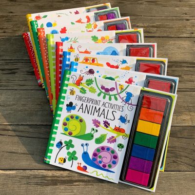Finger Graffiti Painting Picture Book Pigment Washable Color，Baby Learning To Draw， Art Supplies Coloring Book Creative Seal Art