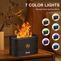 Flame Diffuser Cool Mist Humidifier พร้อมเปลวไฟไนท์ไลท์ปิดตัวเองความชื้นเปลวไฟที่เงียบเป็นพิเศษสำหรับห้องนอนห้องเล็ก ๆ การเดินทางสำนักงาน