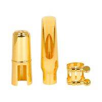 Professional Alto Saxophone Metal Brass Mouthpiece Gold Plating Sax Mouth Pieces Accessories Size C-6