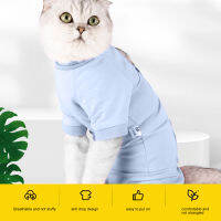 Pet Recovery Wear Cat Recovery Suit ป้องกันเลียแผลยืดหยุ่นสำหรับแผลในช่องท้อง