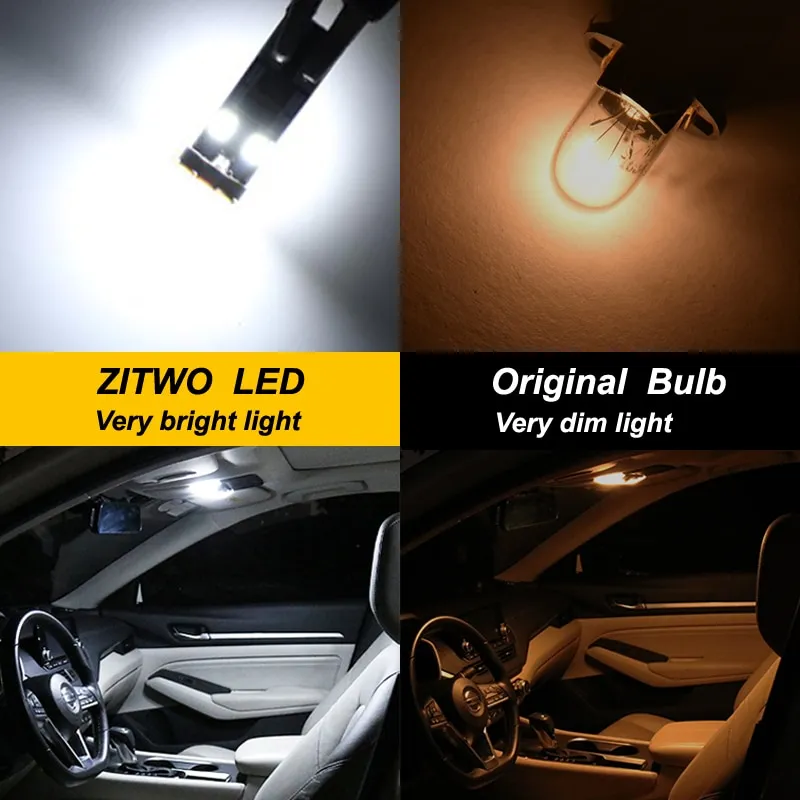 Zitwo 10pcs Led Interior Dome Reading Light Luge Plate Bulb Kit For Toyota Rav4 2006 2008 2010 2017 2018 Lazada Ph