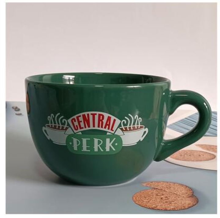 high-end-cups-เพื่อนรายการทีวีซีรีส์กลาง-perk-ถ้วยชากาแฟเซรามิก650มล-เพื่อนกลาง-perk-คาปูชิโน่แก้ว