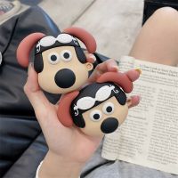 3D อะนิเมะลายสุนัขนักบินเคสหูฟังน่ารัก,สำหรับ Airpods 3ชุดหูฟังบลูทูธไร้สายเคสซิลิโคนแบบนิ่มสำหรับ Airpods 1 2 Pro