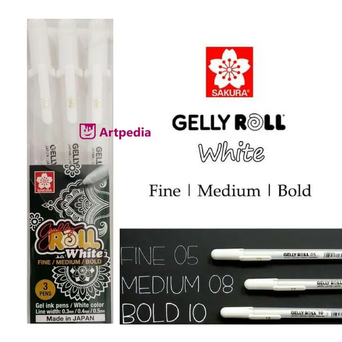 SAKURA Gelly Roll Classic Pen Bold 10 White (31031) (BXPGB10#50)