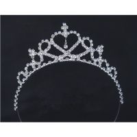 Rhinestone Crystal Tiara Hair Band Kid Girl Bridal Princess Prom Crown Headband