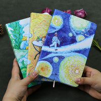 A5 Notepads Van Gogh Cute Leather Pocket Journal Planner Filofax Weekly Diary Travelers Notebook With Colored Pages Stationery