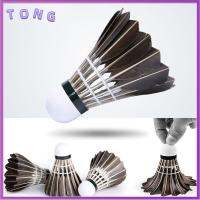 TONG 3/6/12Pcs อุปกรณ์เสริมเสริม ลูกแบดมินตันบอล การฝึกอบรมการ มีเสถียรภาพ ขนห่านดำ มืออาชีพอย่างมืออาชีพ ลูกขนไก่แบดมินตัน ทนทานต่อการใช้งาน