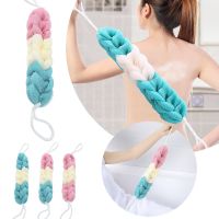 【cw】 Loofahs Stretchable Braided Mesh Exfoliating Loofah Back Scrubber Shower Sponge Housewear  amp; Furnishings