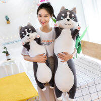 หมอน Boneka Mainan ยาวผ้าขนสัตว์รูปสุนัขการ์ตูนน่ารักสำหรับมาพร้อมกับการนอนหลับของเล่นตุ๊กตาผ้ากำมะหยี่