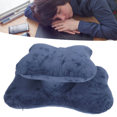 [Easybuy88] โต๊ะสำนักงานหมอนหนุนอาการปวดคอที่พยุงเอว Relief หมอนสำหรับนอนนอนหลังหมอนสีฟ้า