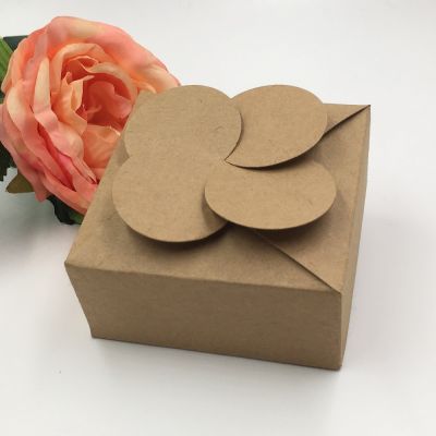 30ชิ้นล็อต DIY กล่องกระดาษคราฟท์กล่องของขวัญสำหรับงานแต่งงานโปรดปรานงานเลี้ยงวันเกิดขนมคุกกี้ปาร์ตี้คริสต์มาส GIF ไอเดีย