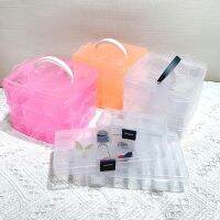 3 Layers Can Be Split PP Plastic Storage Box Jewelry Small Components Accessory Storage Box