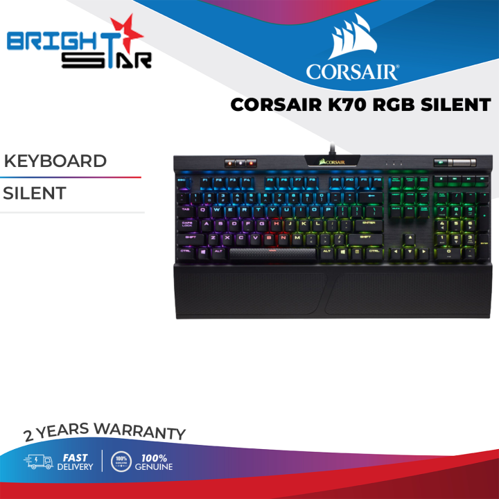 Corsair K70 RGB Silent Gaming Keyboard Lazada