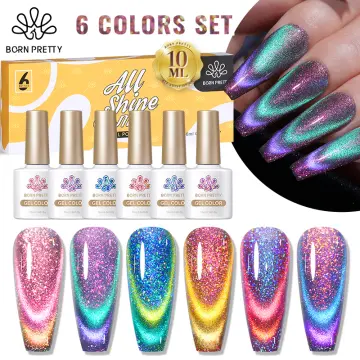 Thermal Nail Reflective Glitter Powder Nail Art Shinning Pigment Crystal