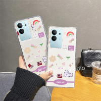 เคสโทรศัพท์ VIVO V29 Pro V29e Y77 Y02s Y02 Y02A Y02T 5G เคส ข้อเสนอสุดพิเศษดีไซน์ใหม่ความคิดสร้างสรรค์แฟชั่น Suger Rabbit ซิลิโคนใสโทรศัพท์มือถือเคสนิ่ม Case 2023