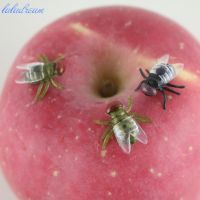 【YF】♤◆☇  50pcs /lot Prank Trick Joke Lifelike Fake flies insect model gift