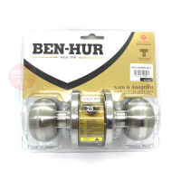 ลูกบิดประตู ยี่ห้อ ฺBEN-HUR รุ่น BHC1000 ระบบ 6 ร่องลูกปืน ผลิตในไทย พร้อมกุญแจ 3 ดอก สำหรับห้องทั่วไป ลูกบิดประตู BENHUR