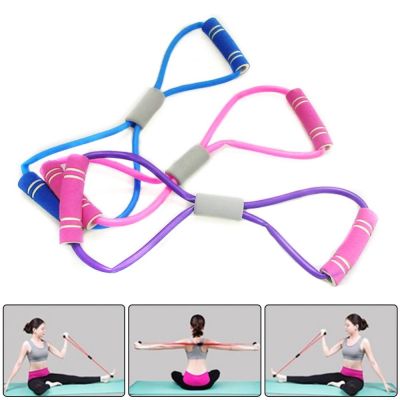 8-Shape Gym Workout Yoga Exercise Resistance Rope Loop Bands Train Fitness Tool
