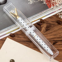 30 pcslot Transparent Acrylic Pencil Case Cute pen box Stationery Promotional Gift box Office School Supplies Zakka escolar