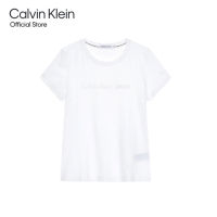 CALVIN KLEIN  เสื้อยืดผู้หญิง ทรง Slim  รุ่น J213892 YAF - สีขาว