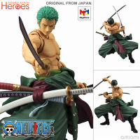 ของแท้ Figma MegaHouse เมก้าเฮาส์ Variable Action Heroes จากการ์ตูนเรื่อง One Piece วันพีซ เต็มพิกัดสลัดจอมลุย วันพีช Roronoa Zoro โรโรโนอา โซโร นักล่าโจรสลัด กลุ่มโจรสลัดหมวกฟาง Mega House OnePiece งานแท้ ฟิกม่า อานิเมะ Action Figure Original imported