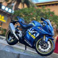 1:12ซูซูกิโมเดลรถแข่งอัลลอยด์สำหรับ GSX-R1000มอเตอร์ไซค์จำลองถนนโลหะหล่อจากโลหะของสะสม Kids Toys ของขวัญ