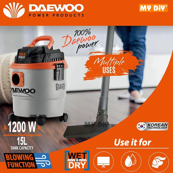 DIYHARDWARESTATION DAEWOO VACUUM CLEANER 15L 20L 30L WET AND DRY