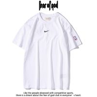 ☢ ❤ ღspotღ ❤เสื้อเชิ้ตผู้ชายและผู้หญิง FEAR OF GDO FOG co branded lettering casual แขนสั้นคอกลมเสื้อยืด