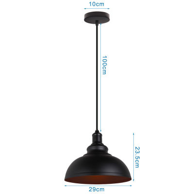 Retro Industrial Pendant Light E27 LED Modern Nordic Restaurant Hanging Lamp Shade Vintage Dining Living Room Droplight Fixture