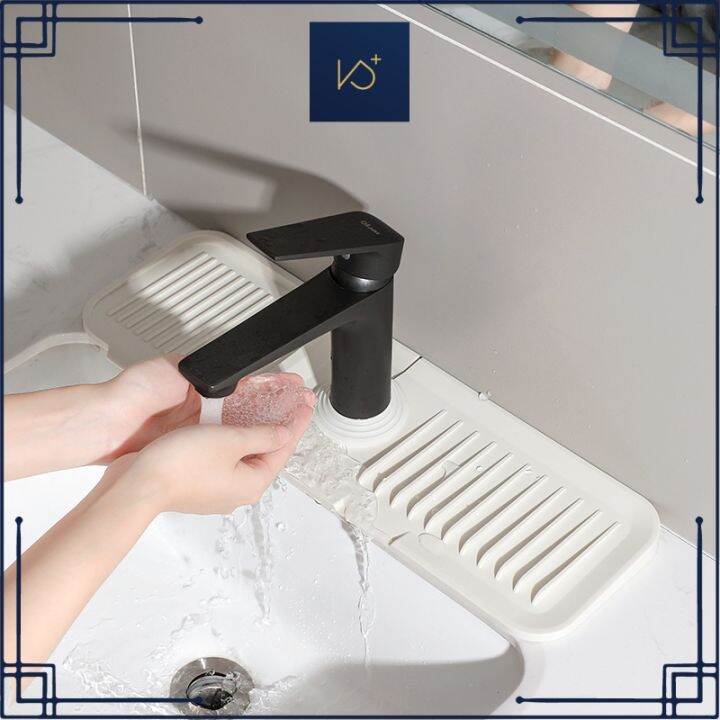 Kitchen Sink Splash Guard Behind Faucet, Silicone Sink Faucet Splash