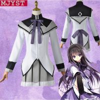 ┋ 【พร้อมส่ง】ชุดแต่งกาย cosplay Puella Magi Madoka Magica Akemi Homura ชุดอนิเมะ เสื้อผ้า ครบชุด