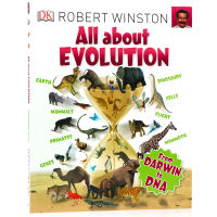 DK all about evolution English original childrens bioscience Life Science Encyclopedia Darwins theory of evolution gene DNA genetics teenagers learning reference books interesting evolution