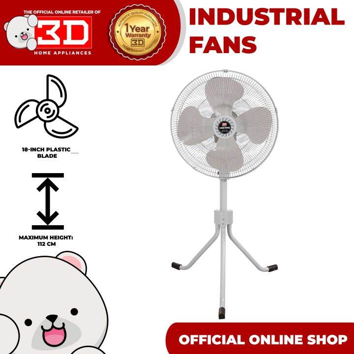 3D IFTP45 Cyclone Air Industrial Stand Fan | Lazada PH