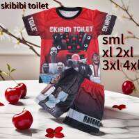 เสื้อเด็ก Skibidi Toilet  งานพิมพ์ทั้งชุด6สี 12ลายพร้อมส่ง