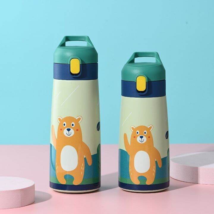 kids-thermal-water-bottle-stainless-steel-straw-thermos-cup-cartoon-leak-proof-vacuum-flask-children-thermos-bottle-for-schoolth