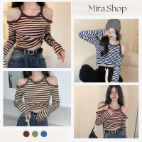 mira เสื้อแขนยาวสุดเซกซี่ เก๋ๆ เสื้อแขนยาว m5505#