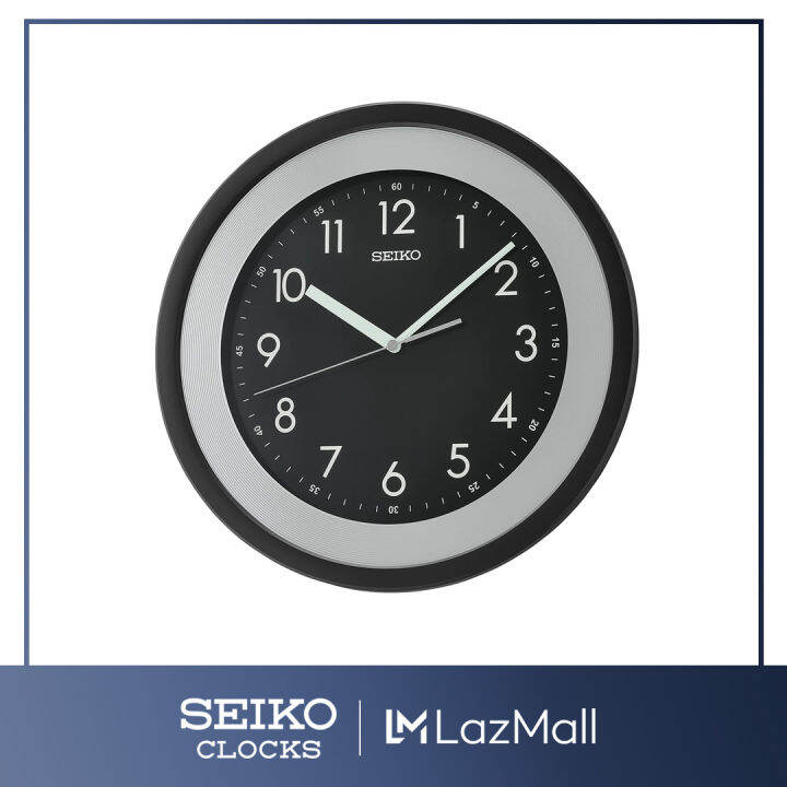 Seiko QXA812K Wall Clock Black Dial Black Case 36cm Lazada PH