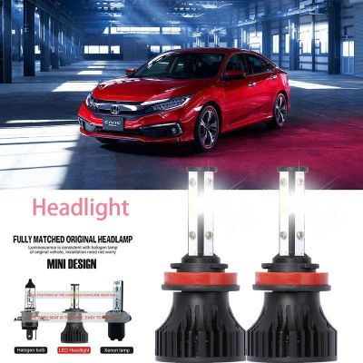 หลอดไฟหน้ารถยนต์ LED LAI 40w 6000k สีขาว สําหรับ Honda Civic IX(FB) 2011-2023 รับประกัน 10 เดือน