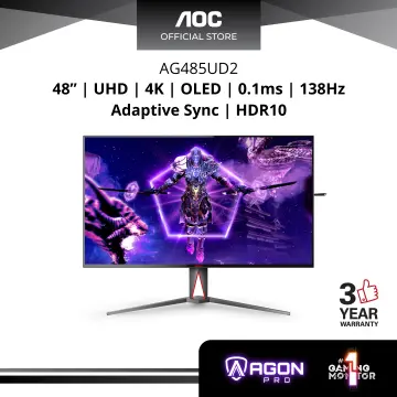 BenQ MOBIUZ EX480UZ Gaming Monitor 48 4K UHD 120Hz 1ms w/ Remote | OLED |  HDRi | 98% DCI-P3 | Freesync Premium | 2x5W Speakers 10W Sub | DisplayPort