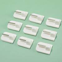 【YF】 10 Pcs Mini Hooks Curtain Rod Bracket Adhesive Wall Key Pendant Behind The Door Sticky