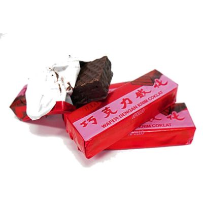 Apollo เวเฟอร์เคลือบช็อคโกแลต เวเฟอร์ห่อแดง ช็อกโกแลตมาเลย์ (แพค 48 ชิ้น) Apollo Chocolate Wafer