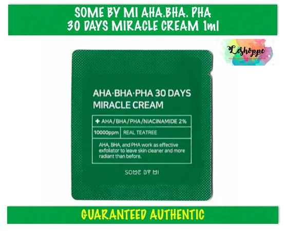 SOME BY MI AHA.BHA.PHA 30 DAYS MIRACLE CREAM 1ml (10 pcs) | Lazada PH