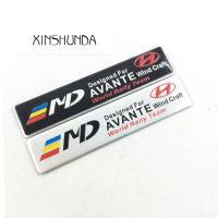 XSD 1 X สติกเกอร์รูปลอกตรารถยนต์ด้านข้างอะลูมิเนียมสำหรับตกแต่งโลโก้รถยนต์ด้านหลังท้ายรถ