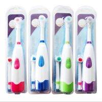 1 Set Electric Toothbrush With 2 Brush Heads Oral Care Soft Fur No Rechargeable Teeth Brush For Children Adults Whirl Brush Head