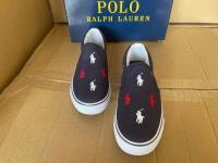 Ralphˉ Laurenˉ 2022 navy blue canvas literary and artistic parent-child shoes for women