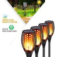 Solar Garden Light Flame Torch Light Flickering Flame Effect Lamp Waterproof Outdoor Lights for Walkway Lawn Path Garde lamp