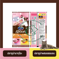 Ginno Spoon กินโนะ แคท ทรีท สปูน ขนมแมวเลีย 2 รสชาติ 10g.x 4 สปูน