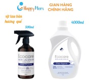 Xịt lau bàn ăn hữu cơ bồ hòn Ecocare tinh dầu sả chanh quế